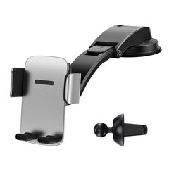 Держатель для телефона Baseus Easy Control Clamp car holder for grille / dashboard (silver) цена и информация | Держатели для телефонов | kaup24.ee