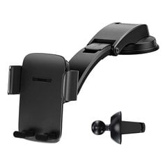 Держатель для телефона Baseus Easy Control Pro car holder for grille / dashboard (black) цена и информация | Держатели для телефонов | kaup24.ee