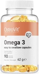 Ostrovit Омега 3 Easy to Swallow 90 капсул цена и информация | Витамины, пищевые добавки, препараты для хорошего самочувствия | kaup24.ee