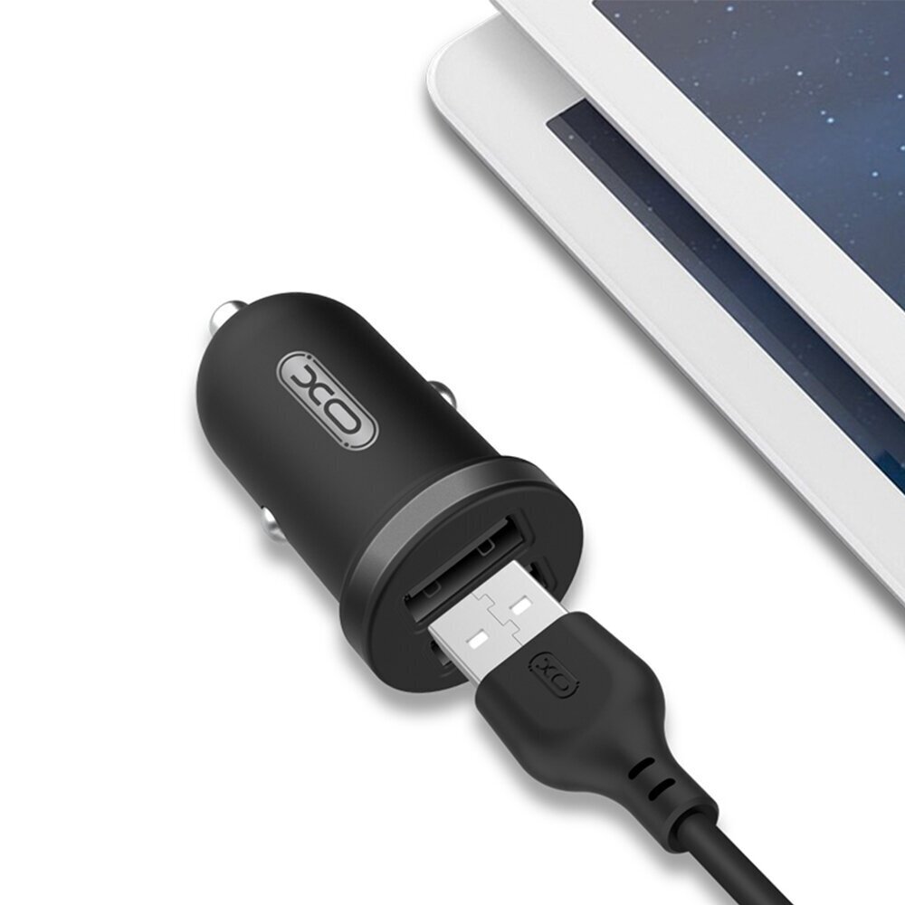 XO car charger CC18 2x USB 2,1A black hind ja info | Mobiiltelefonide laadijad | kaup24.ee