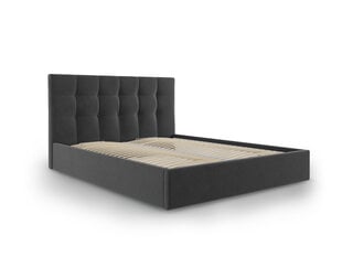 Voodi Micadoni Home Phaedra 160x200 cm, veluur, tumehall цена и информация | Кровати | kaup24.ee