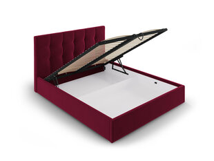 Кровать велюровая Micadoni Home Phaedra 160x200 см, темно-красная цена и информация | Кровати | kaup24.ee