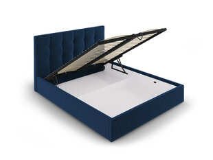 Кровать велюровая Micadoni Home Phaedra 140x200 см, синяя цена и информация | Кровати | kaup24.ee