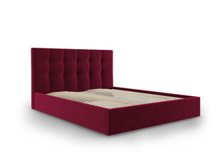 Кровать велюровая Micadoni Home Phaedra 140x200 см, темно-красная цена и информация | Кровати | kaup24.ee