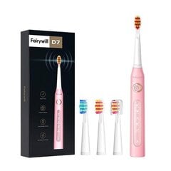 FairyWill Sonic toothbrush with head set 507 (pink) hind ja info | Elektrilised hambaharjad | kaup24.ee