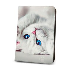 Uniwersal case Cute Kitty for tablet 7-8” цена и информация | Чехлы для планшетов и электронных книг | kaup24.ee