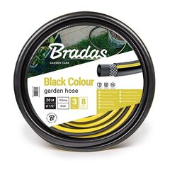 Шланг для полива садовый Bradas BLACK COLOUR 1/2" - 20 м цена и информация | Оборудование для полива | kaup24.ee