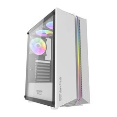 Darkflash DK151 computer case LED with 3 fans (white) цена и информация | Корпус Cooler Master для ПК Elite 500 Midi | kaup24.ee