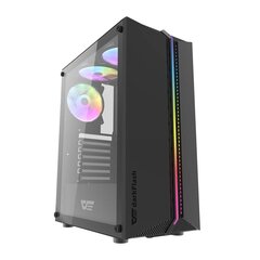 Darkflash DK151 computer case LED with 3 fan (black) цена и информация | Корпус Cooler Master для ПК Elite 500 Midi | kaup24.ee