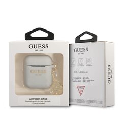 Guess 4G Charmsi silikoonümbris Airpods 1/2 jaoks hind ja info | Kõrvaklappide tarvikud | kaup24.ee