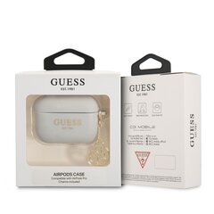 Guess 4G Charmsi silikoonümbris Airpods Pro jaoks, hall hind ja info | Kõrvaklappide tarvikud | kaup24.ee