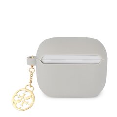 Guess 4G Charms Silicone Case for Airpods 3 Grey цена и информация | Аксессуары для наушников | kaup24.ee