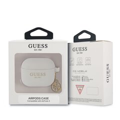 Guess 4G Charms Silicone Case for Airpods 3 Grey цена и информация | Аксессуары для наушников | kaup24.ee