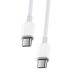 Maxlife MXUC-05 cable USB-C - USB-C 2,0 m 20W white цена и информация | Кабели для телефонов | kaup24.ee