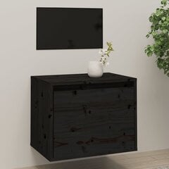 vidaXL seinakapp must, 45x30x35 cm, männipuit hind ja info | TV alused | kaup24.ee