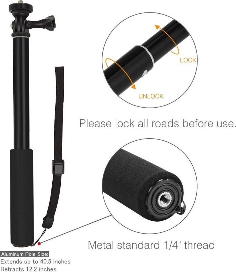 Tech-Protect THP625BLK hind ja info | Selfie sticks | kaup24.ee