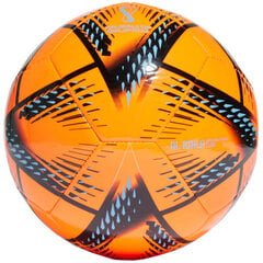 Футбольный мяч Adidas Al Rihla Club Ball 2022, оранжевый/черный цена и информация | Футбольные мячи | kaup24.ee
