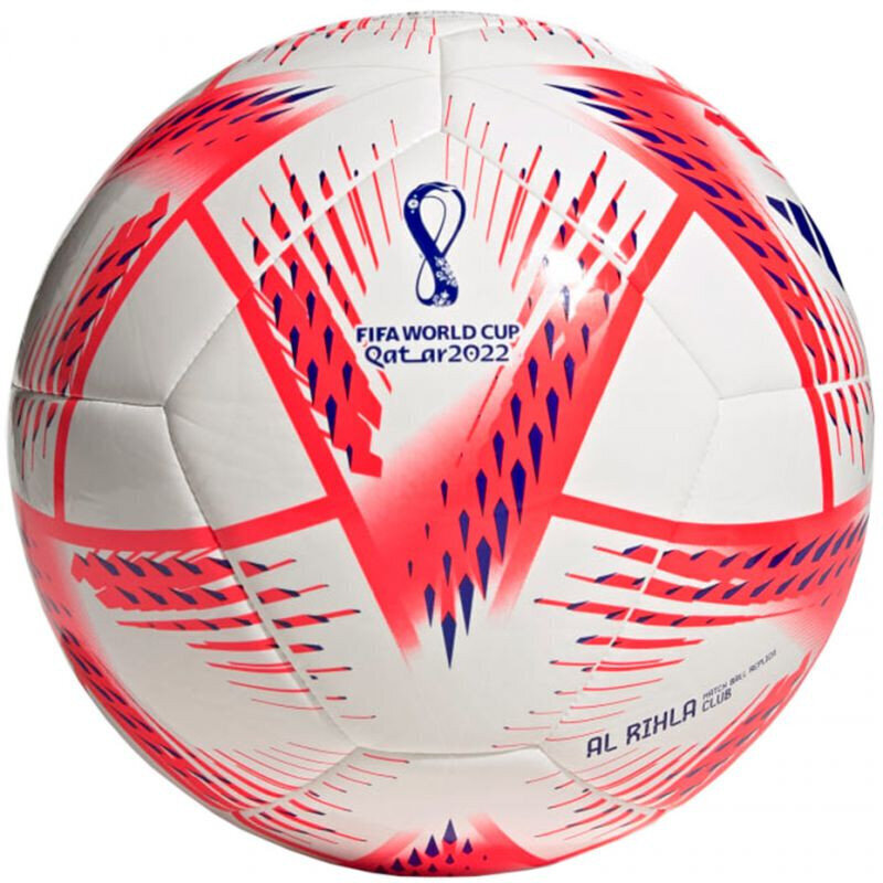 Jalgpallipall adidas Al Rihla Club Ball H57801, valge/punane hind ja info | Jalgpalli pallid | kaup24.ee