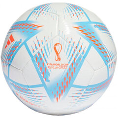 Jalgpall adidas Al Rihla Club H57786, valge/sinine/oranž цена и информация | Футбольные мячи | kaup24.ee