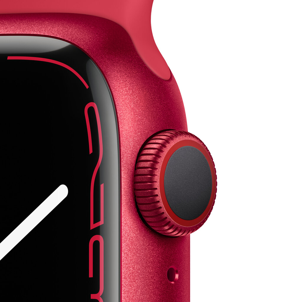 Apple Watch Series 7 GPS + Cellular, 45mm (PRODUCT)RED Aluminium Case with (PRODUCT)RED Sport Band - MKJU3EL/A hind ja info | Nutikellad (smartwatch) | kaup24.ee