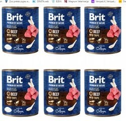 Brit Premium by Nature с говядиной, 6 x 800 г цена и информация | Консервы для собак | kaup24.ee