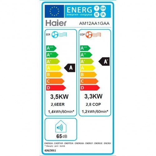 Mobiilne konditsioneer Haier AM12AA1GAA hind ja info | Õhksoojuspumbad, konditsioneerid | kaup24.ee