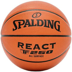 Баскетбольный мяч Spalding TF-250 React, размер 5 цена и информация | Баскетбольные мячи | kaup24.ee