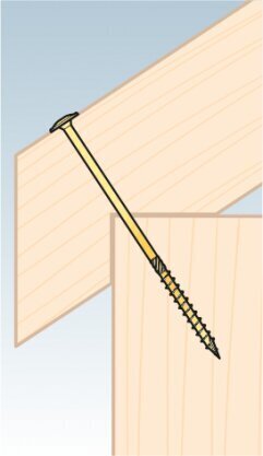 Puidukruvi CT 5 x 50, 200tk TX25 цена и информация | Kinnitusvahendid | kaup24.ee