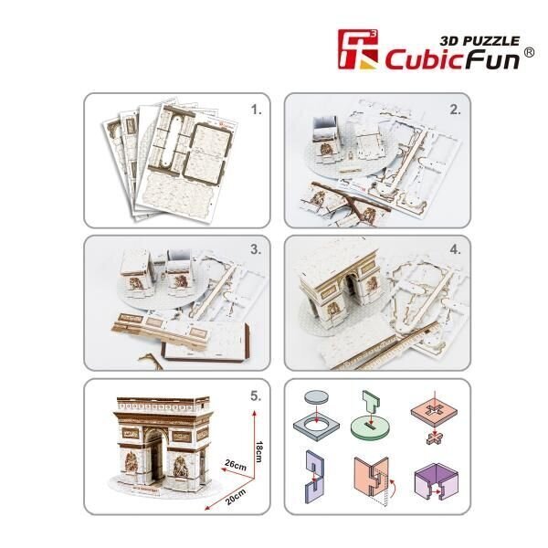 3D Puzzle Arc de Triomphe hind ja info | Pusled | kaup24.ee