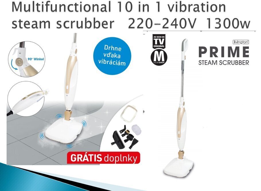 Vibreeriv-impulsiivne aurupuhasti Tavalax Prime Steam Scrubber hind ja info | Aurupuhastid, aurumopid | kaup24.ee