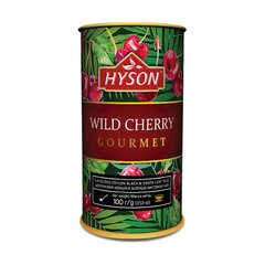 Hyson Wild Cherry Gourmet, lahtine musta ja rohelise tee segu kirsi tükkidega, 100g цена и информация | Чай | kaup24.ee