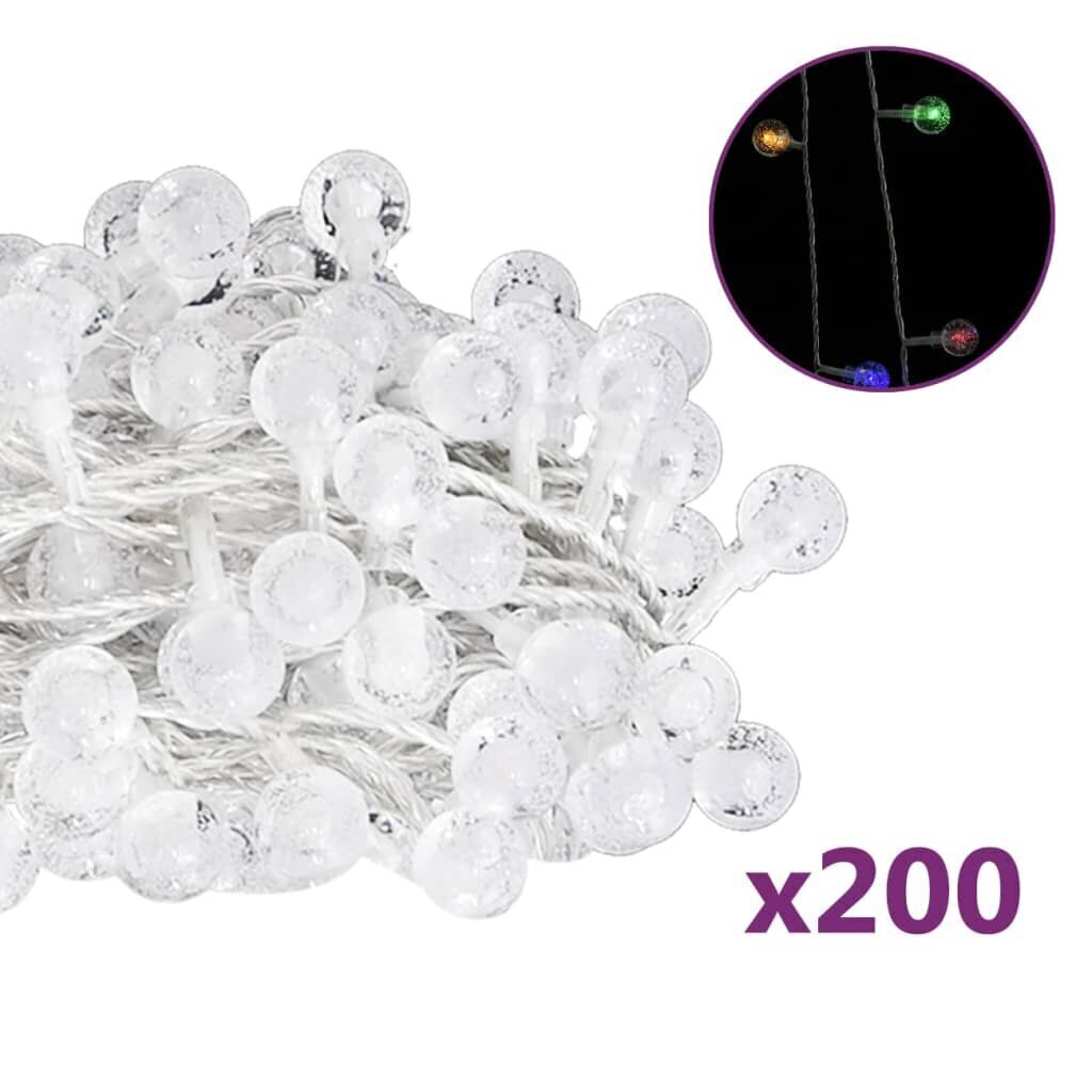 vidaXL haldjatulede kett 20 m, 200 LEDi, värviline, 8 funktsiooni цена и информация | Jõulutuled | kaup24.ee