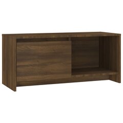 vidaXL telerialus, pruun tamm, 90 x 35 x 40 cm, puitlaastplaat цена и информация | Тумбы под телевизор | kaup24.ee