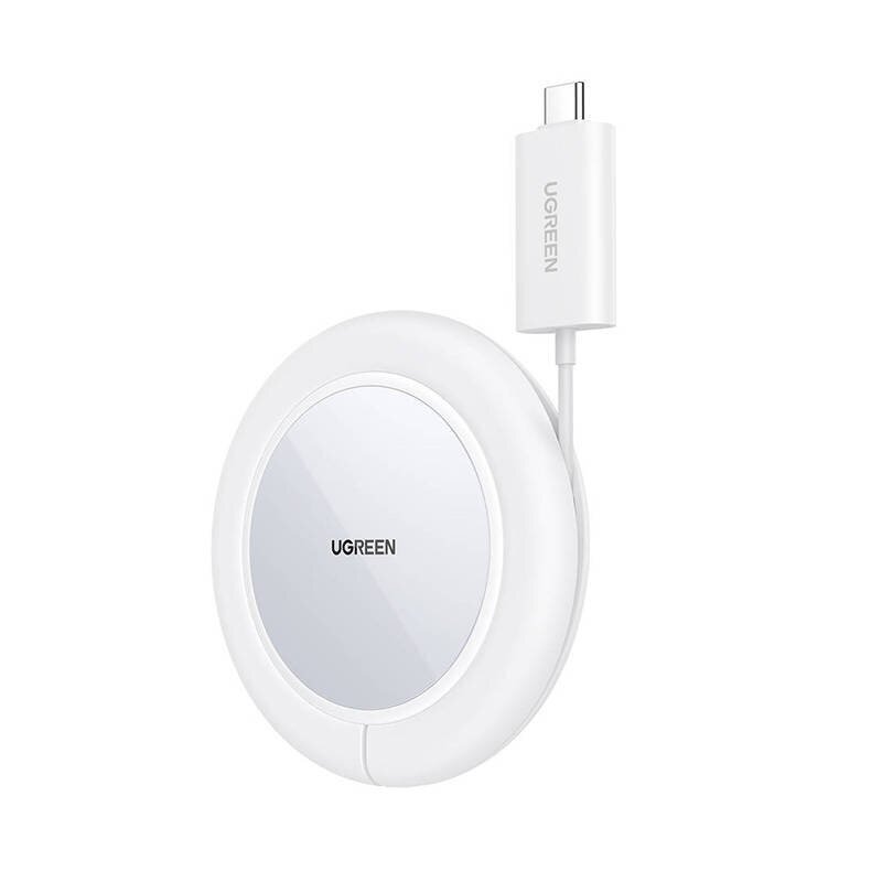 Wireless Charger UGREEN CD245, 15W (white) hind ja info | Mobiiltelefonide laadijad | kaup24.ee
