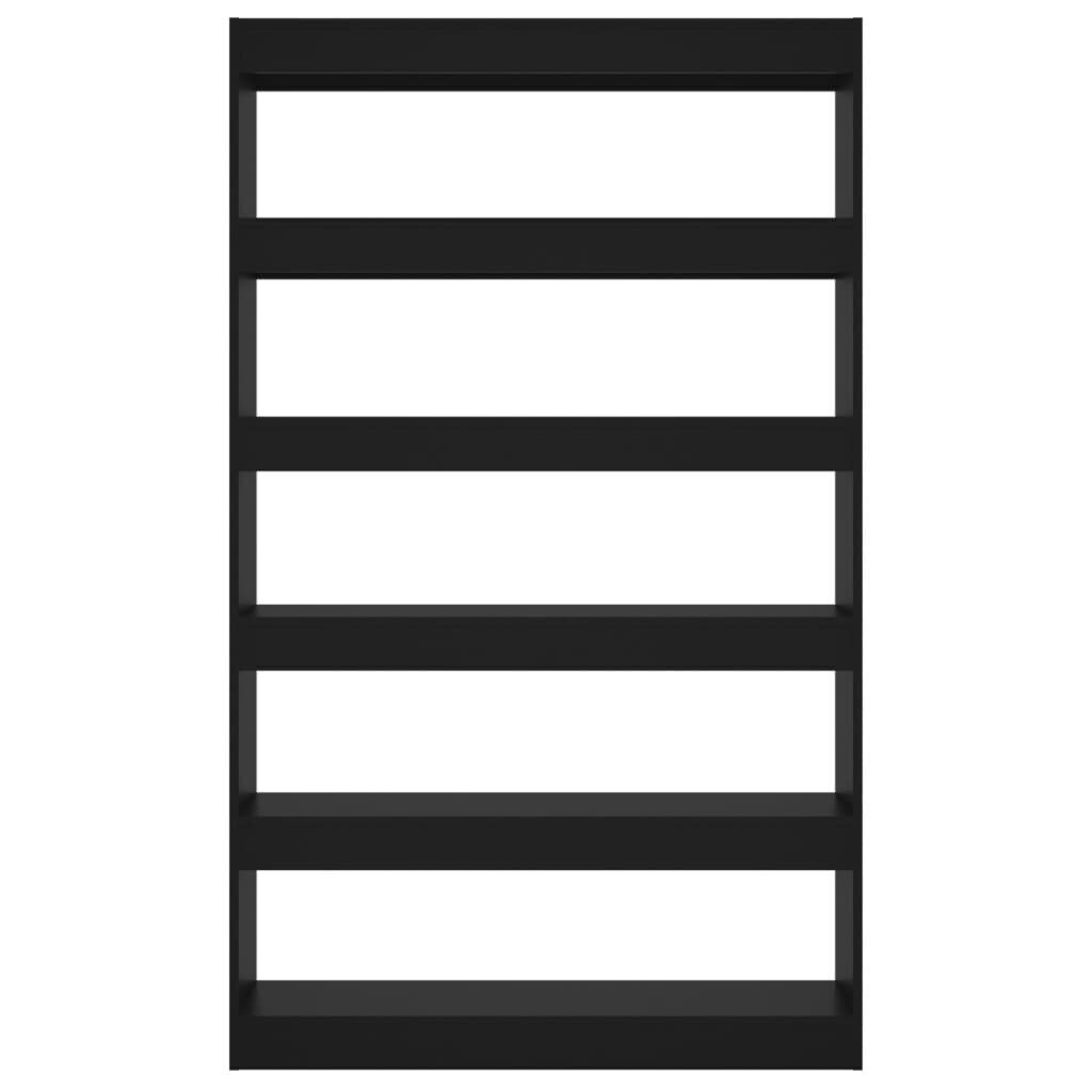 vidaXL raamaturiiul/ruumijagaja, must, 100x30x166 cm hind ja info | Riiulid | kaup24.ee