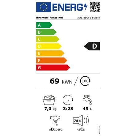 Indesit AQS73D28S EU/B N hind ja info | Pesumasinad | kaup24.ee