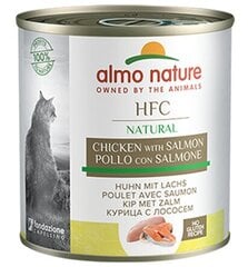 Консервы для кошек Almo Nature HFC Natural, курица и лосось, 280г цена и информация | Кошачьи консервы | kaup24.ee