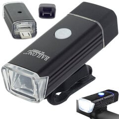 Велосипедная лампа 180 люмен USB, черный цена и информация | Велосипедные фонари, отражатели | kaup24.ee