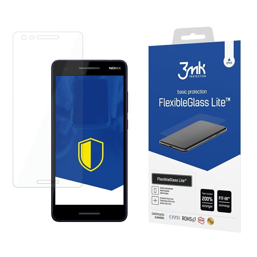 Nokia 2.1 - 3mk FlexibleGlass Lite™ screen protector hind ja info | Ekraani kaitsekiled | kaup24.ee