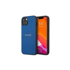Guess case for iPhone 13 Mini 5,4'' GUHCP13SPSASBBL blue Saffiano Strap hind ja info | Telefoni kaaned, ümbrised | kaup24.ee