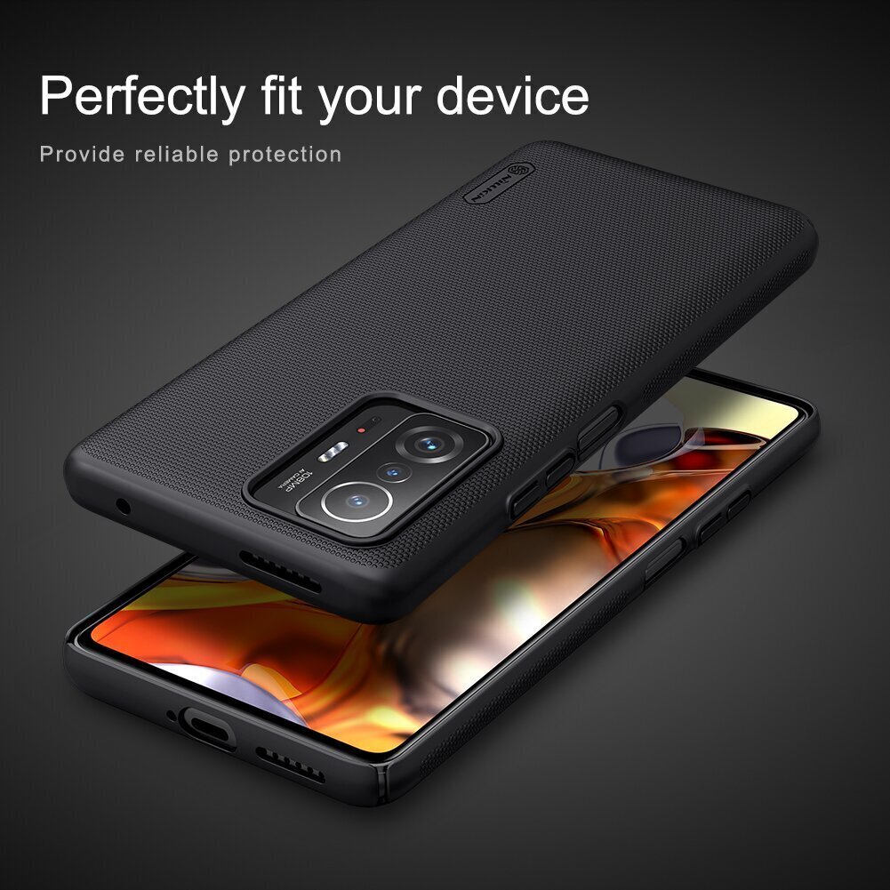 Nillkin Super Frosted Back Cover for Xiaomi 11T/11T Pro Black цена и информация | Telefoni kaaned, ümbrised | kaup24.ee