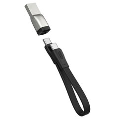 XO cable NB-Q170A PD USB-C - USB-C 0,2 m black 60W цена и информация | Кабели для телефонов | kaup24.ee