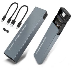 Korpus SSD NVME / Sata PCIe M.2 Usb-C M2 Gen2 цена и информация | USB накопители | kaup24.ee