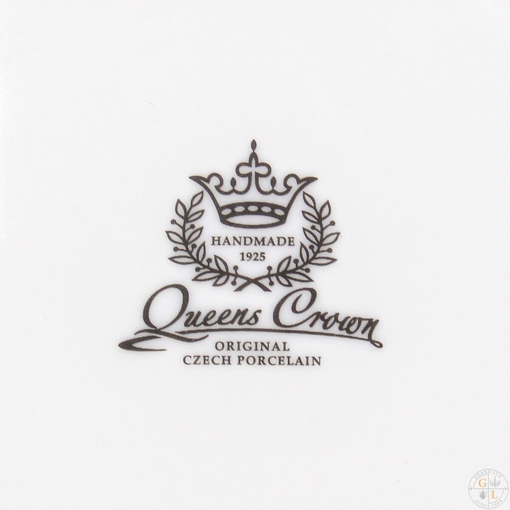 Portselanist serveerimisnõu poolkuu salve, "Jaht" (Hirved) punaselt Queens Crown poolt, suurus 21 x 14 cm цена и информация | Lauanõud ja kööginõud | kaup24.ee