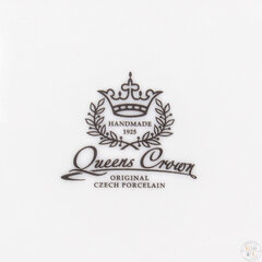 Portselanist serveerimisnõu poolkuu salve, "Jaht" (Jänes) punaselt Queens Crown poolt, suurus 21 x 14 cm hind ja info | Lauanõud ja kööginõud | kaup24.ee
