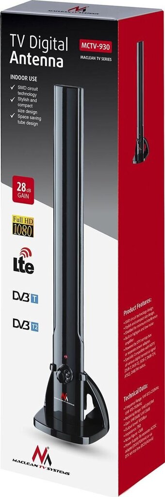 Maclean MCTV-930 hind ja info | TV antennid | kaup24.ee