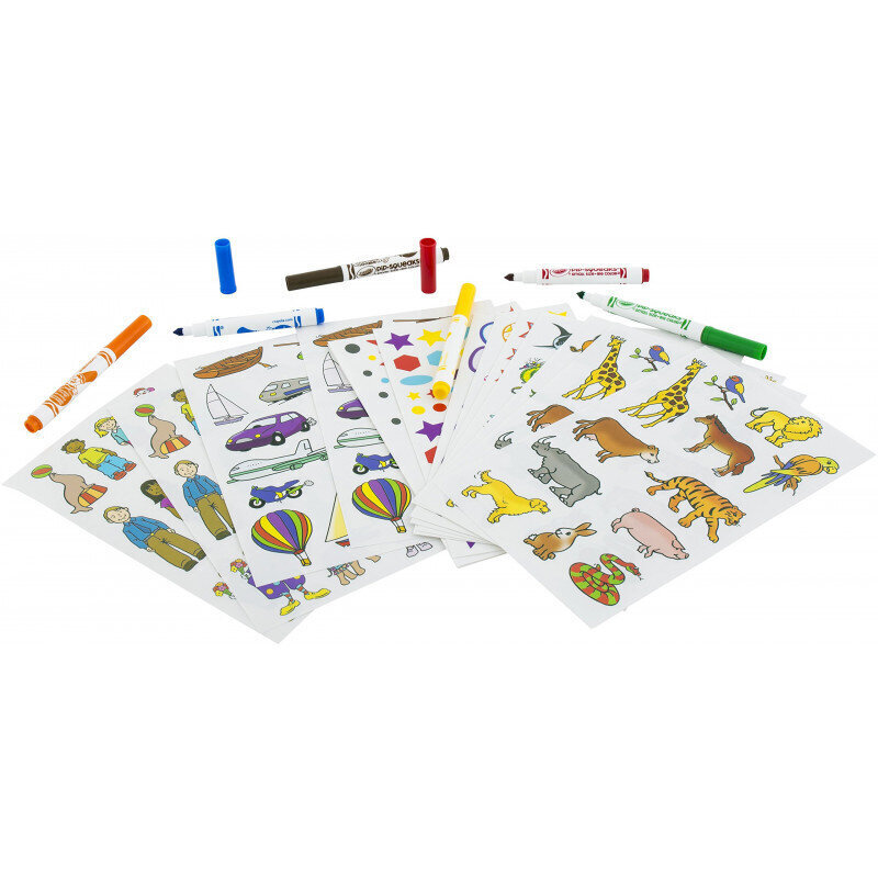 Crayola värvimis- ja kleebiste komplekt hind ja info | Aplikatsioonid, dekoratsioonid, kleebised | kaup24.ee