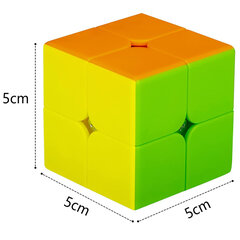 Mõistatus Rubiku kuubik 2x2, ilma kleebisteta, ruubiku kuubik hind ja info | Lauamängud ja mõistatused | kaup24.ee