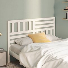 vidaXL voodipeats, valge 146x4x100 cm männipuit hind ja info | Voodid | kaup24.ee