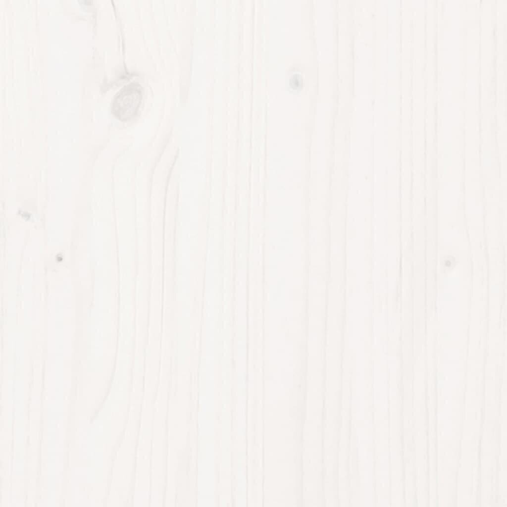 Puhvetkapp vidaXL, valge, 37 x 34 x 110 cm, toekas männipuit hind ja info | Kummutid | kaup24.ee